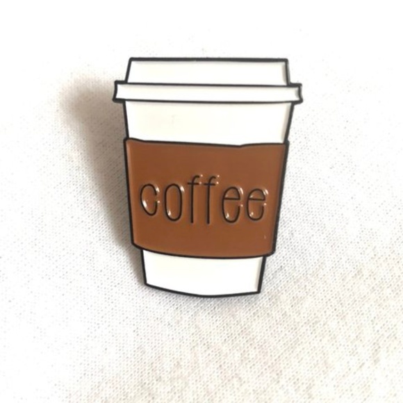 Jewelry - 5/$20 Coffee Cup Enamel Pin